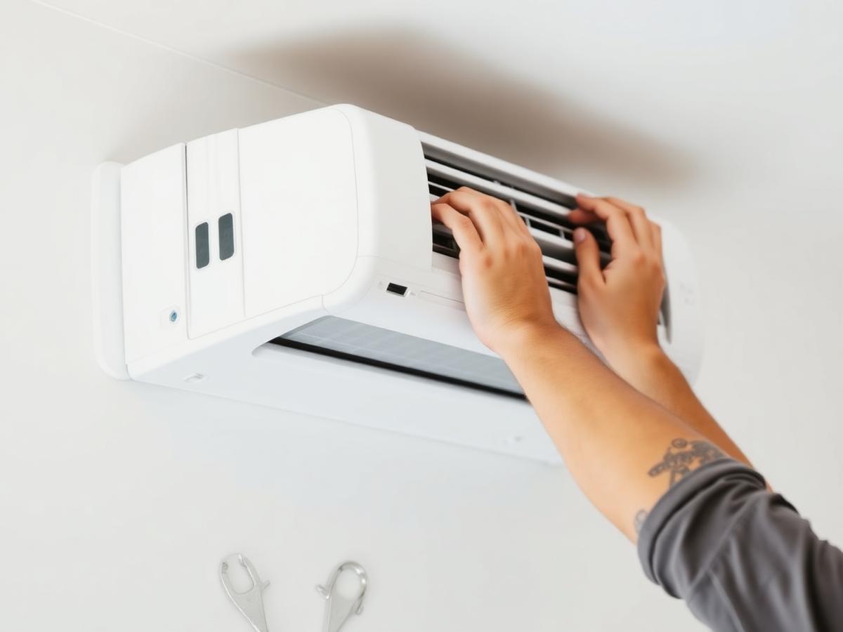 Installazione di un climatizzatore a parete